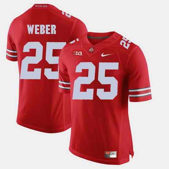 Men Mike Weber Scarlet Ohio State Buckeyes Alumni Football Game Jersey